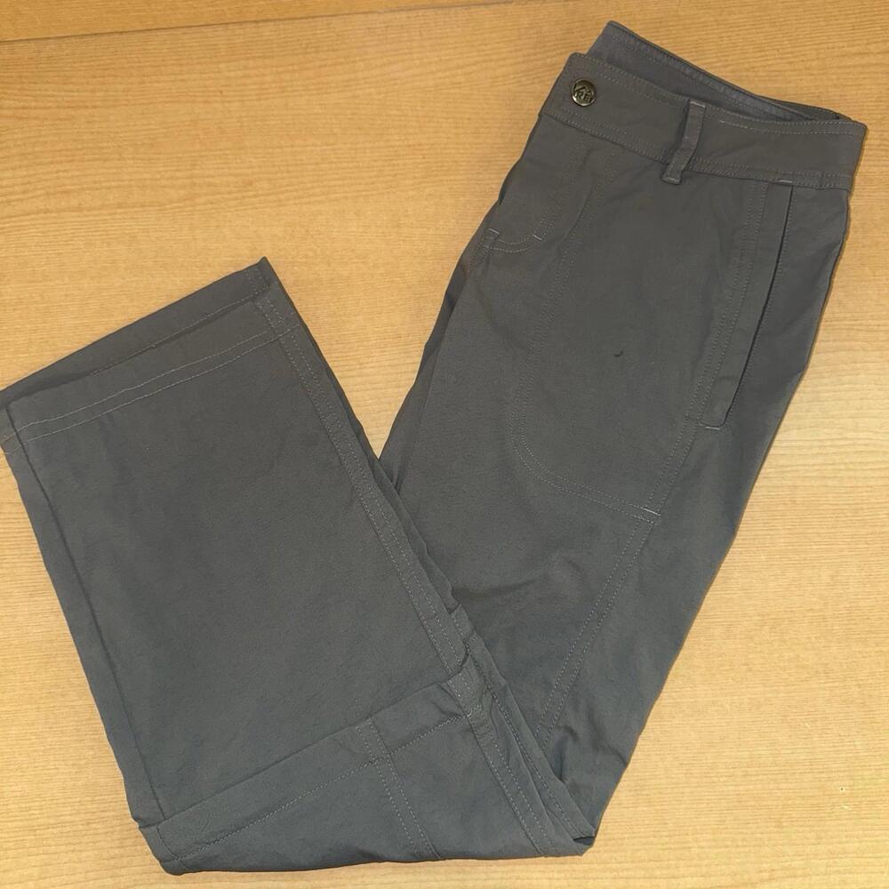 Rei Pants Womens 6 Petite Gray Outdoors Hiking  Convertible Nylon
